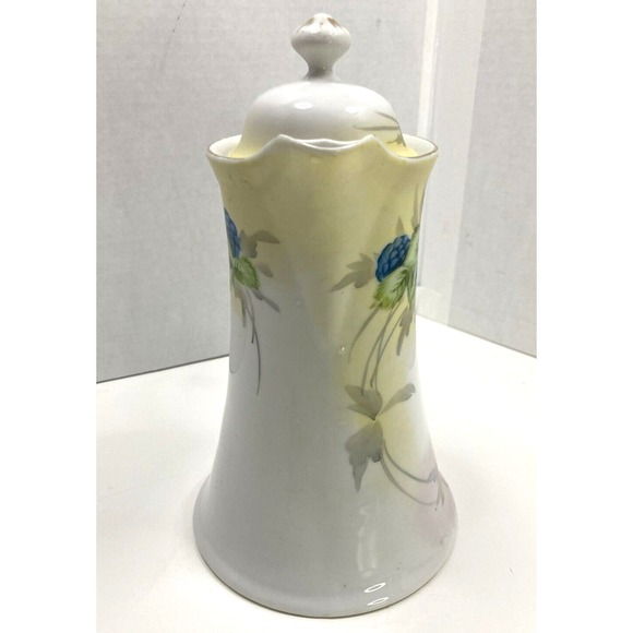 Antique Nippon Coffee Tea Pot 9" Hand Painted Violets Pink Flowers 1891-1921 - Picture 3 of 16